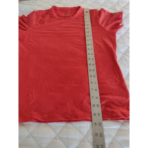 Tracksmith Session Tee Womens Small Merino Wool Blend Running Shirt Orange - Picture 8 of 9